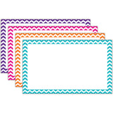 Border Index Cards, 3 x 5 Blank, Chevron Asst., 75ct