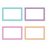 Border Index Cards, 4 x 6 Blank, Chevron Asst., 75ct