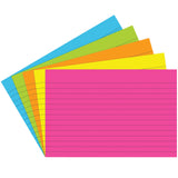 Index Cards Lined 4 x 6, Brite Assorted, Pack of 75