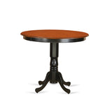 Trfa3-Blk-W 3 Pc Counter Height Dining Set - High Table And 2 Dining Chairs.