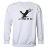 Graphic Crewneck, Live Free, White, L