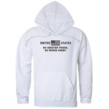 Graphic Pullover, No Greater, White, 2X