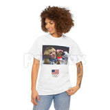 Team USA Olympics American Flag T-Shirt - Official Style Olympic Rings Graphic Tee, Premium 100% Cotton Team USA Fan Top, United States Olympic Committee Inspired Apparel, Patriotic Summer & Winter Games Shirt, Classic USA Pride Sportswear