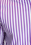 The Go Big Stripe Long Sleeve Tech Shirt - Grape