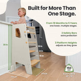 Montessori Toddler Tower - Adjustable Kitchen Stool Helper