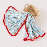 Twinkling Tails Organic Cotton Baby Blanket