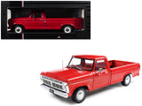 1974 Ford F100 Pickup Truck Candy Apple Red 1/18 Diecast Model Car by IXO Models