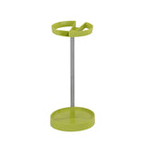 Telford Freestanding Umbrella Stand Rack, Green Plastic & Silver Metal