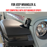 Tint My Light Smoked Acrylic Turn Signal Light Cover for 2018-2026 Jeep Wrangler JL Rubicon, Sahara &20-25 Jeep Gladiator JT Rubicon, Sahara w/LED Fender Lights (Not Fits sport)