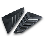 Sport Quarter Window Louvers for 2024+ Mustang Fastback by JSD, Carbon Fiber Look