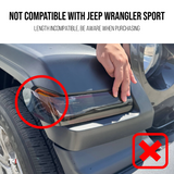 Tint My Light Smoked Acrylic Turn Signal Light Cover for 2018-2026 Jeep Wrangler JL Rubicon, Sahara &20-25 Jeep Gladiator JT Rubicon, Sahara w/LED Fender Lights (Not Fits sport)
