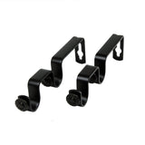 13/16 Inch Rod Double Bracket Pair - Black