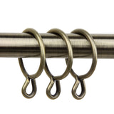 Decorative 1-3/8 Inch Ring With Eyelet (Set Of 10) - Antique Brass