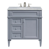32 Single Bathroom Vanity set in Grey