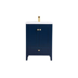 24 inch bathroom vanity in Blue