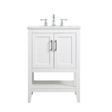24 inch Single Bathroom Vanity in White