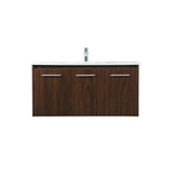 40 inch single bathroom vanity in walnut