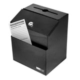 Steel Suggestion Box, Black