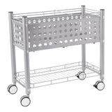 Vertiflex File Cart With Open Top, Matte Gray
