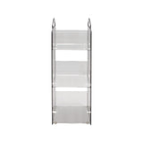 Compact Condiment Organizer, 3 Shelves, 6 Compartments, Black