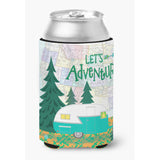 Caroline'S Treasures Let'S Adventure Glamping Trailer Can Or Bottle Hugger, Multicolor