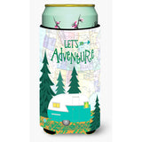 Caroline'S Treasures Let'S Adventure Glamping Trailer Tall Boy Hugger, Multicolor