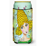 Caroline'S Treasures Vha3008Tbc Bee Grateful Girl With Beehive Tall Boy Koozie Hugger, Multicolor