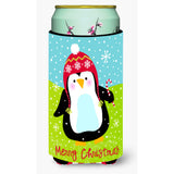 Caroline'S Treasures Vha3015Tbc Merry Christmas Happy Penguin Tall Boy Koozie Hugger, Multicolor