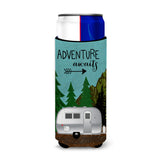 Caroline'S Treasures Airstream Camper Adventure Awaits Michelob Ultra Hugger For Slim Cans, Slim Can, Multicolor