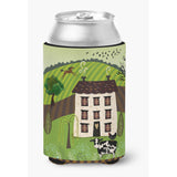 Caroline'S Treasures Folk Art Country House Can Or Bottle Hugger, Can Hugger, Multicolor