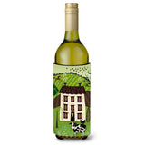 Caroline'S Treasures Folk Art Country House Wine Bottle Beverage Insulator Hugger, 750 Ml, Multicolor