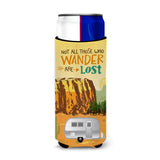 Caroline'S Treasures Airstream Camper Camping Wander Michelob Ultra Hugger For Slim Cans, Slim Can, Multicolor