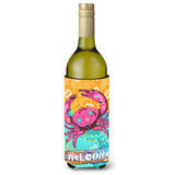 Caroline'S Treasures Coastal Pink Crab Wine Bottle Insulator Hugger Cold-Beverage-Koozies, Literk