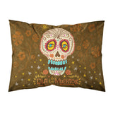 Caroline'S Treasures Day Of The Dead Fabric Standard Pillowcase, Multicolor