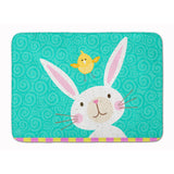 Caroline'S Treasures Happy Easter Rabbit Machine Washable Memory Foam Mat, Multicolor