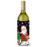 Caroline'S Treasures Santa Claus Christmas Wine Bottle Insulator Hugger Cold-Beverage-Koozies, Literk, Multicolor