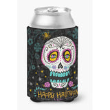 Caroline'S Treasures Happy Halloween Day Of The Dead Can Or Bottle Hugger Cold-Beverage-Koozies, Cc, Multicolor