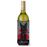 Caroline'S Treasures Halloween Vampire Scottie Wine Bottle Insulator Hugger Cold-Beverage-Koozies, Literk, Multicolor