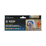 Vallejo Val80258 Farb-Set, Wizkids Arcane Elements, 8 X 8 Ml Model Paint, Various