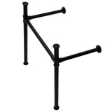 Kingston Brass VPB33080 Imperial Stainless Steel Console Sink Leg, Matte Black