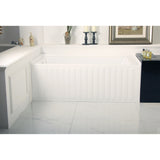 Aqua Eden Vtde603121L 60-Inch Acrylic Alcove Tub With Left Hand Drain Hole, White