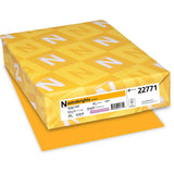 Astrobrights Colored Cardstock Gold Letter 8 1/2 x 11 65 lb Basis Weight 250 / Pack FSC, Green Seal Durable, Heavy