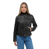 Sara Women's Classic Leather Jacket
