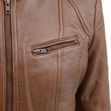 Sara Women's Classic Leather Jacket