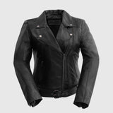 Adeline Women's Lambskin Asymmetrical Jacket