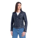 Adeline Women's Lambskin Asymmetrical Jacket