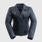Adeline Women's Lambskin Asymmetrical Jacket