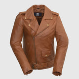 Sophia Women's Lambskin Leather Biker Jacket