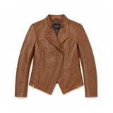 Claire Women's Lambskin Asymmetrical Jacket