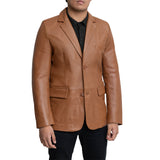 Dom Men's Leather Blazer